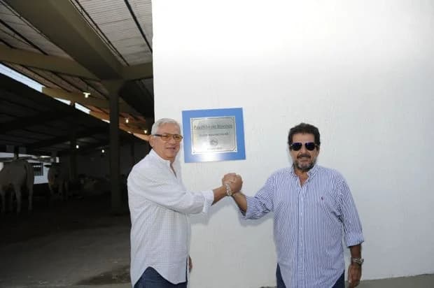 Inauguração da placa do Pavilhão de Bovinos em 2016